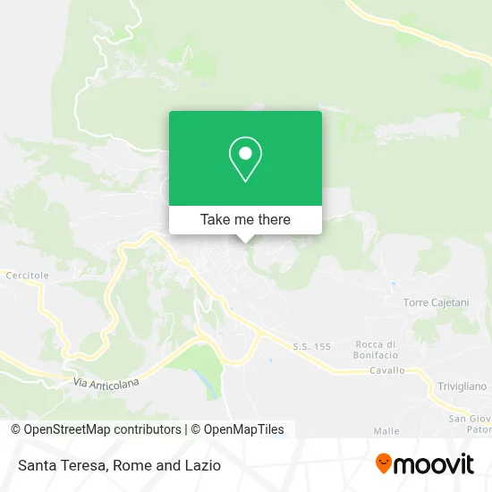 Santa Teresa map
