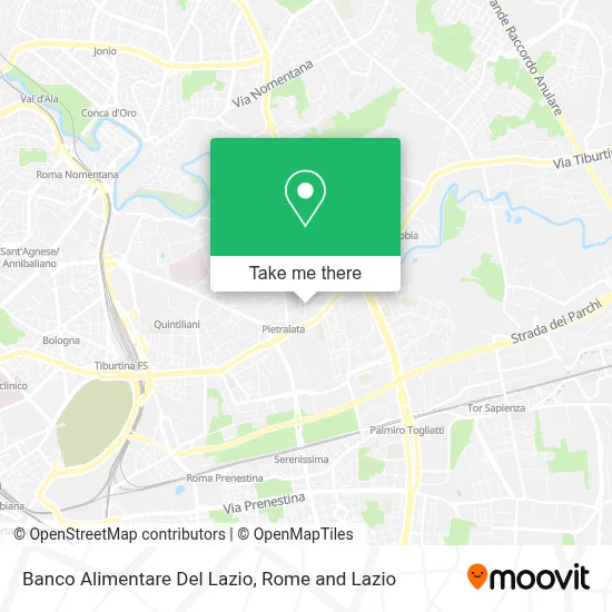 Banco Alimentare Del Lazio map