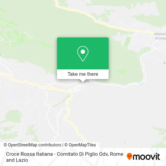 Croce Rossa Italiana - Comitato Di Piglio Odv map