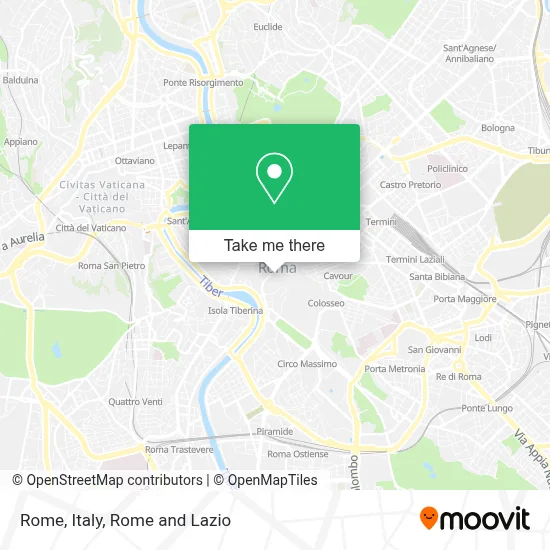 Rome, Italy map