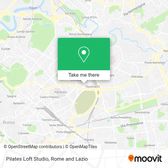 Pilates Loft Studio map