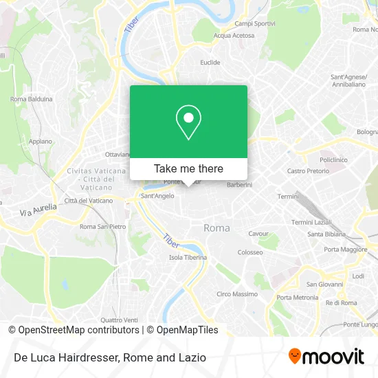 De Luca Hairdresser map