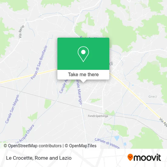Le Crocette map