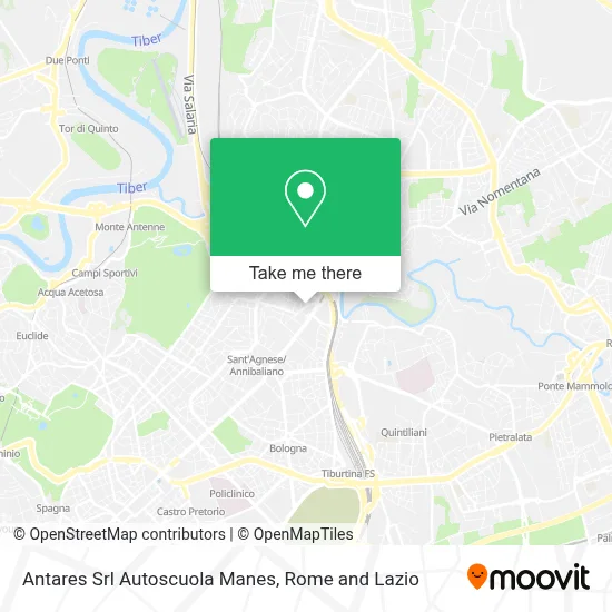 Antares Srl Autoscuola Manes map