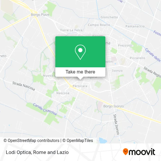 Lodi Optica map
