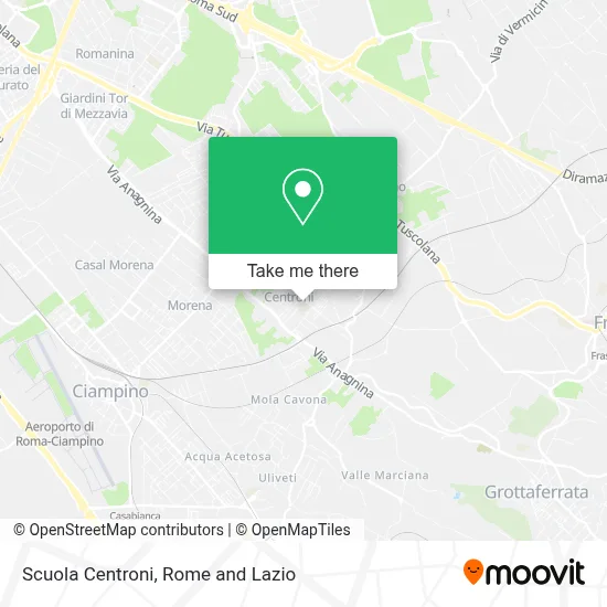 Scuola Centroni map