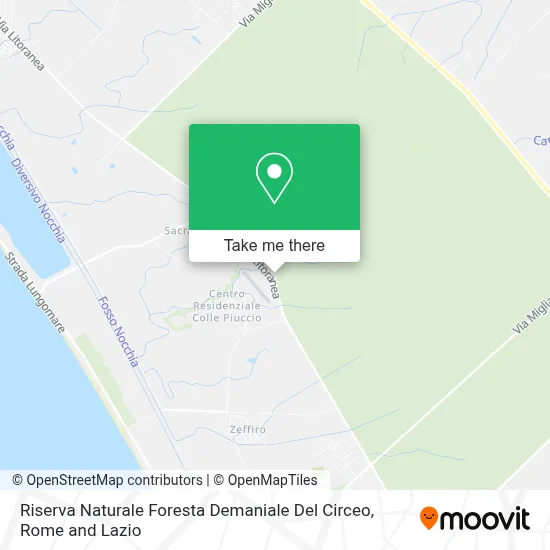 Riserva Naturale Foresta Demaniale Del Circeo map