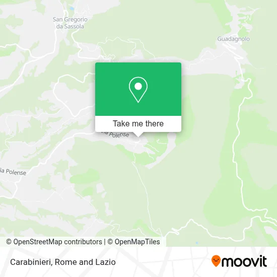 Carabinieri map