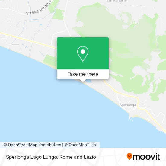 Sperlonga Lago Lungo map