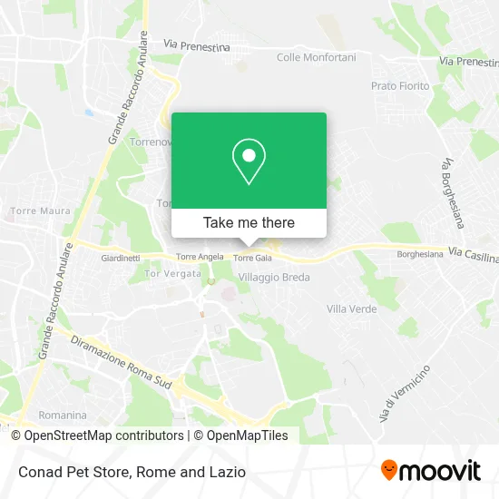 Conad Pet Store map