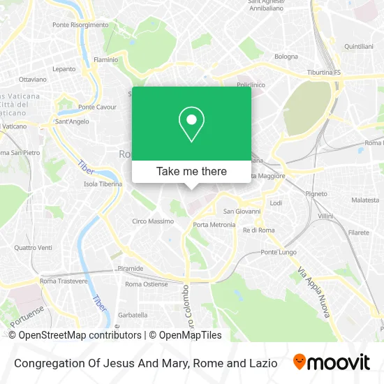 Congregation Of Jesus And Mary map