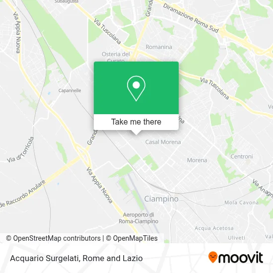 Acquario Surgelati map