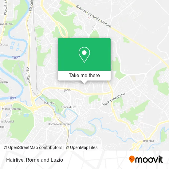 Hairlive map