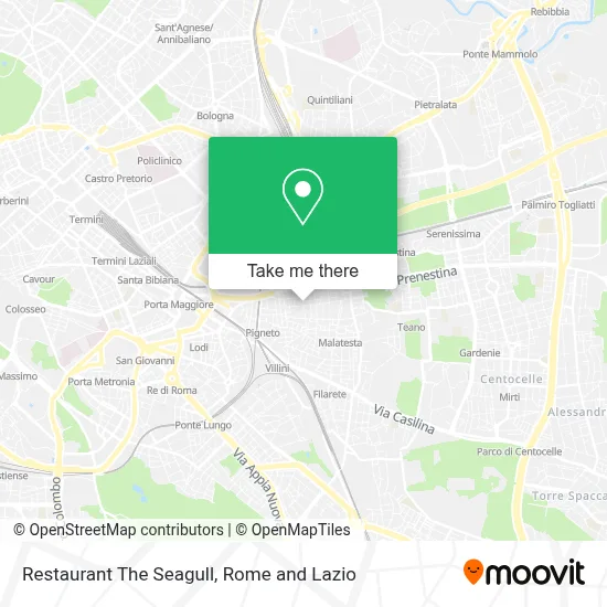 Restaurant The Seagull map