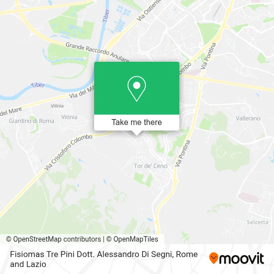 Fisiomas Tre Pini Dott. Alessandro Di Segni map