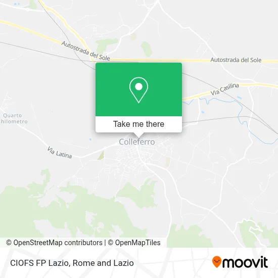 CIOFS FP Lazio map