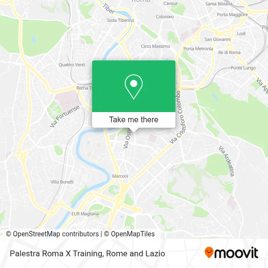 Palestra Roma X Training map