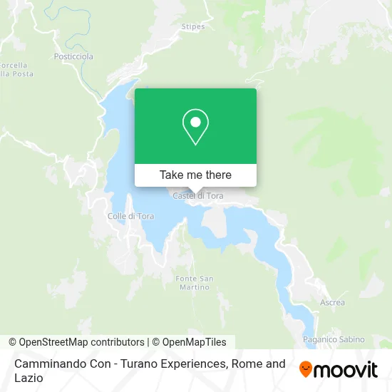 Camminando Con - Turano Experiences map