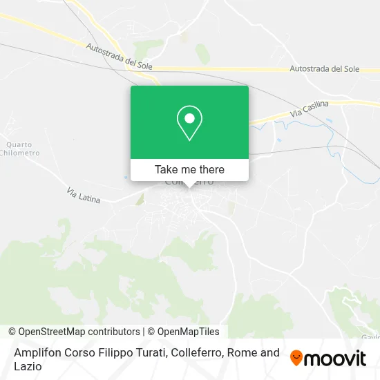 Amplifon Corso Filippo Turati, Colleferro map