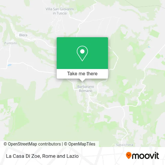 La Casa Di Zoe map