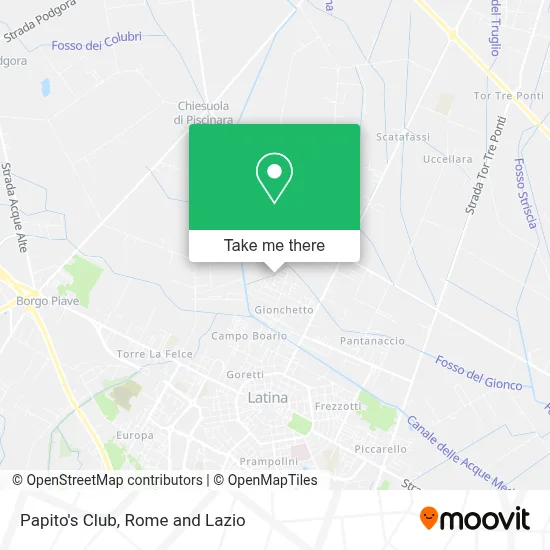 Papito's Club map