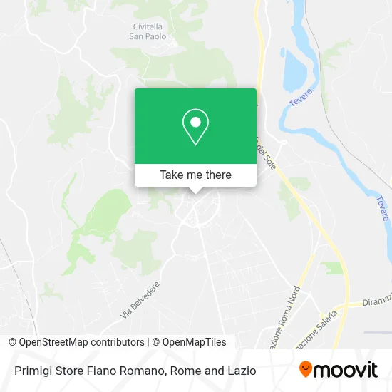 Primigi Store Fiano Romano map