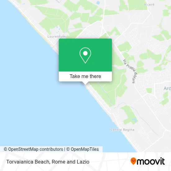 Torvaianica Beach map