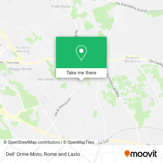 Dell' Orme Moto map