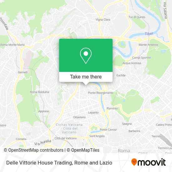 Delle Vittorie House Trading map