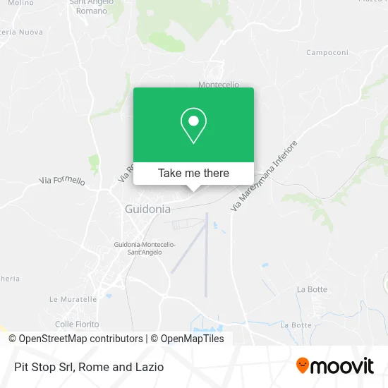 Pit Stop Srl map