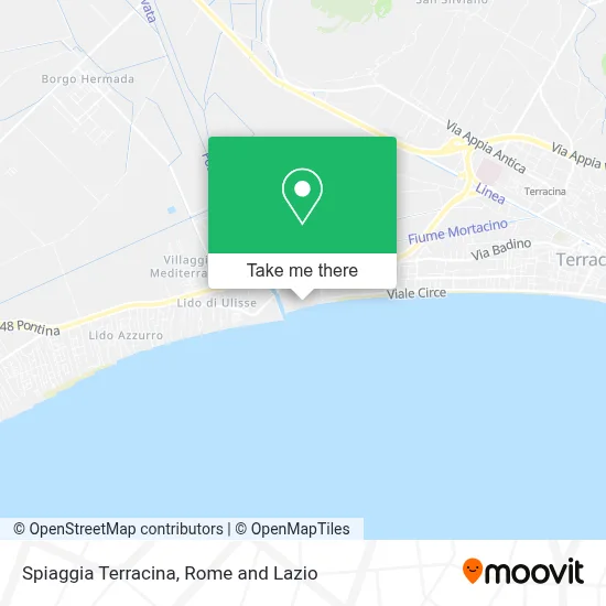 Spiaggia Terracina map
