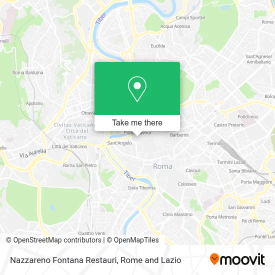 Nazzareno Fontana Restauri map
