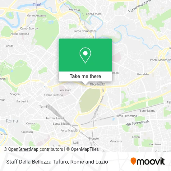 Staff Della Bellezza Tafuro map