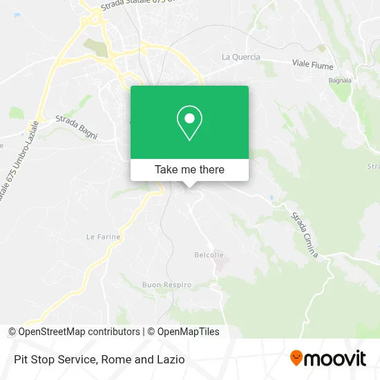 Pit Stop Service map