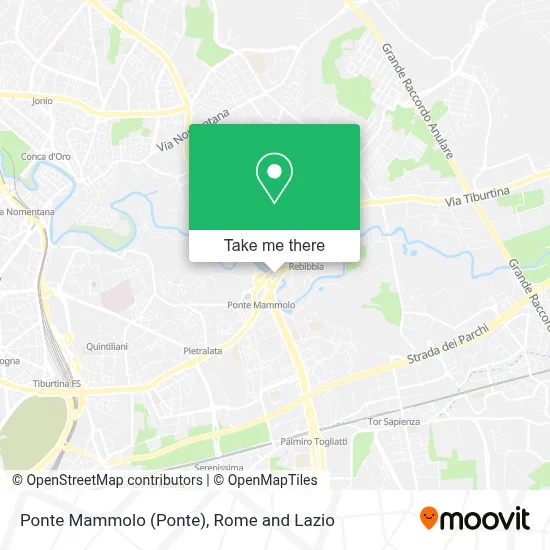 Ponte Mammolo map