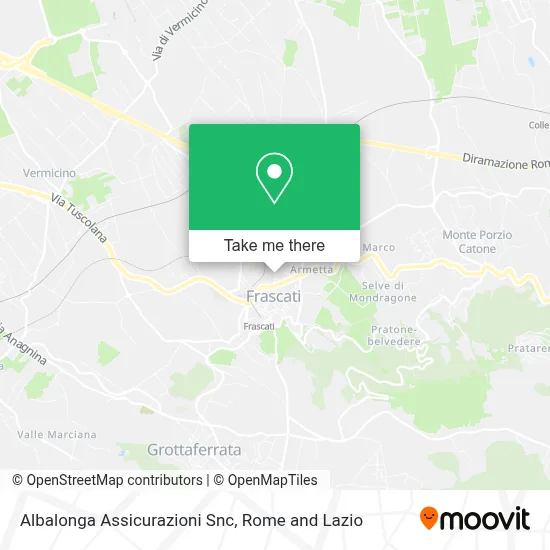 Albalonga Assicurazioni Snc map