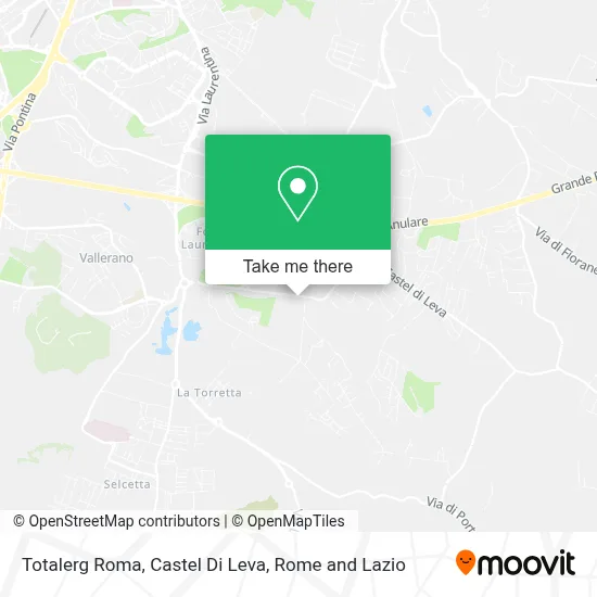 Totalerg Roma, Castel Di Leva map