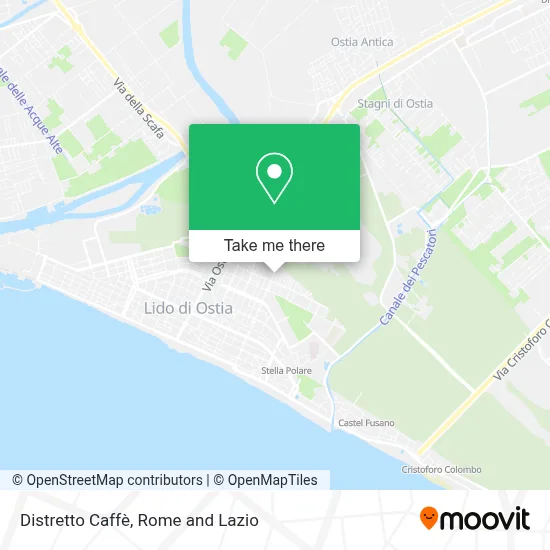 Distretto Caffè map