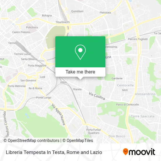 Libreria Tempesta In Testa map