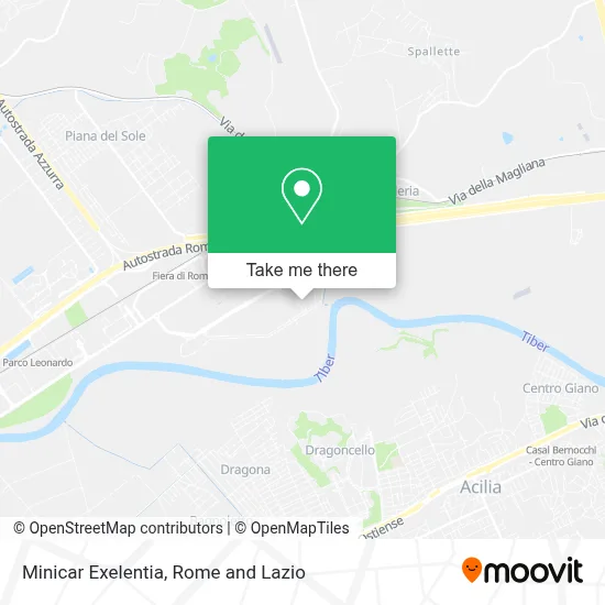 Minicar Exelentia map