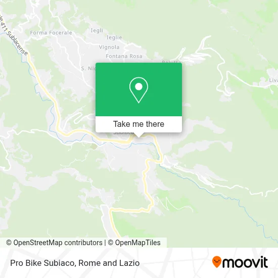 Pro Bike Subiaco map