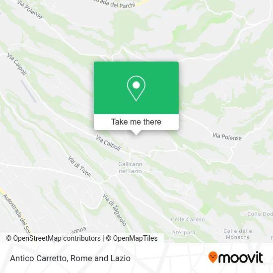 Antico Carretto map