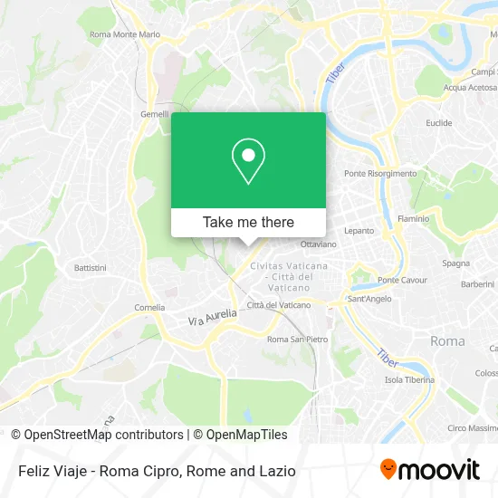 Feliz  Viaje - Roma Cipro map