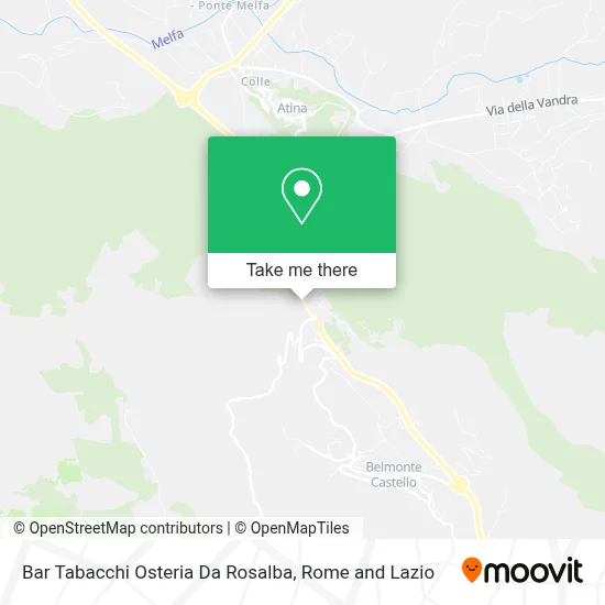 Bar Tabacchi Osteria Da Rosalba map