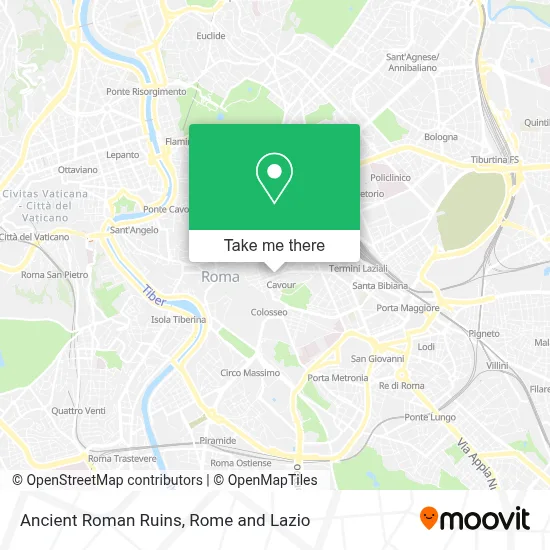 Ancient Roman Ruins map
