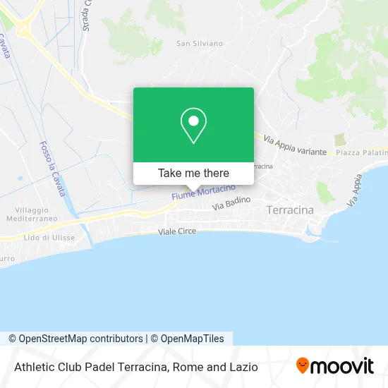 Athletic Club Padel Terracina map