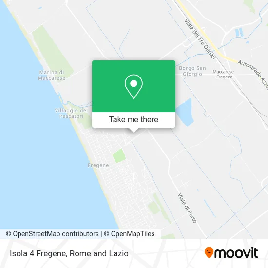 Isola 4 Fregene map