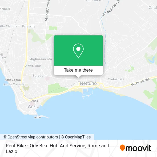 Rent Bike - Odv Bike Hub And Service map