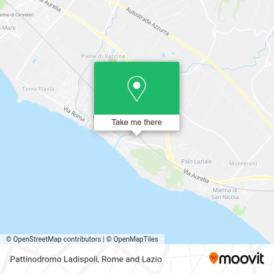 Pattinodromo Ladispoli map