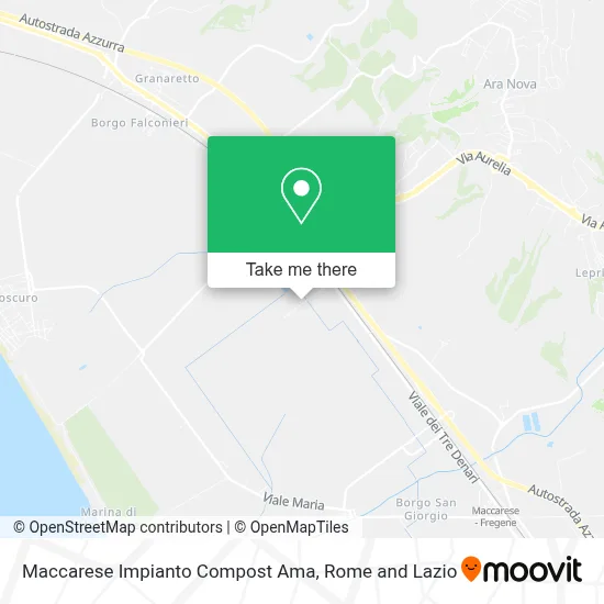 Maccarese Impianto Compost Ama map